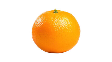 One orange isolated on white background close up.