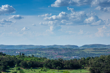 Fototapeta na wymiar View of the city of Pretoria from the Vootrekkers monument