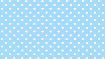 Blue and white polka dots background - obrazy, fototapety, plakaty