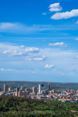 Fototapeta premium View of the city of Pretoria from the Vootrekkers monument