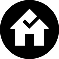 Real estate black icon