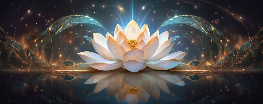 Beautiful lotus flower in bloom