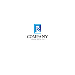 Creative Monogram Initials Letter R N, RN premium luxury logo design inspiration. letter icon logo design premium