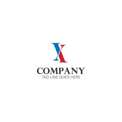 X logo letter design