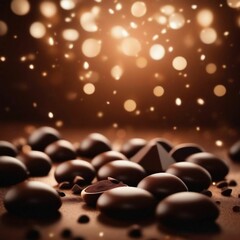 Fototapeta premium チョコレートと光の玉