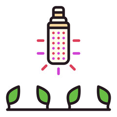 Corn Phytolamp vector Grow Led Light Bulb creative icon or design element