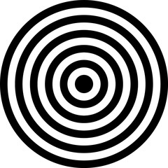 Optical illusion, psychedelic, wave. Abstract Geometric black shape icon