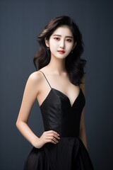 Fototapeta premium Portrait of a beautiful asian woman 