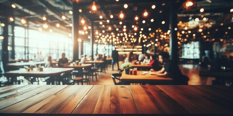 This captivating image showcases a bustling restaurant ambiance, with patrons comfortably seated at...