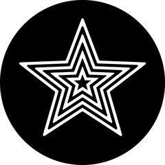 Graphic Element Concetric Optical Illusion  black symbol