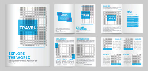 travel brochure design template