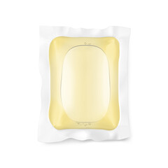 Laundry gel capsule pod for washing machine. Vector illustration isolated on white background.  Ready for your design. EPS10.