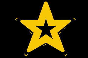 Fototapeta premium Sheriff's star badge. vektor icon illustation