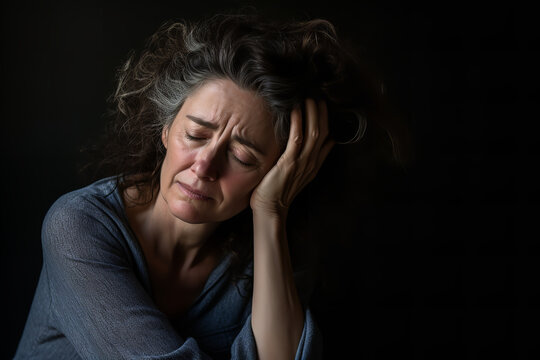 Woman with a chronic pain