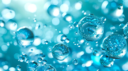 Macro bubble,Macro close up of soap bubbles look like scienctific image of cell and cell membrane. AI generated