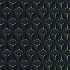 3D geomatric pattern background 