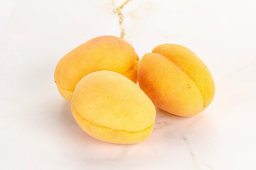 Ripe sweet juicy apricot heap