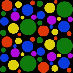 Circle stripes, Many colors, Make up the image, Are used as background images.	