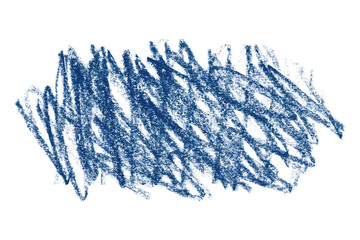 blue pencil strokes isolated on transparent background