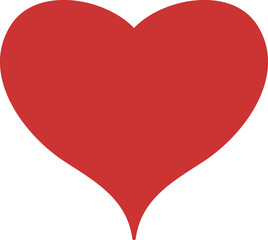 Red Heart shape icon