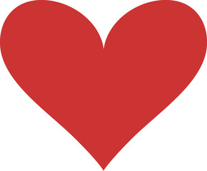 Red Heart shape icon