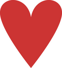 Red Heart shape icon