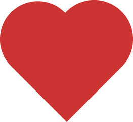 Red Heart shape icon