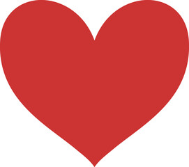Red Heart shape icon