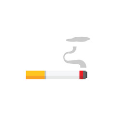 Cigarette vector illustration, cigarette flat icon