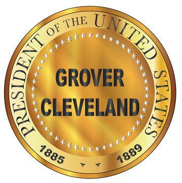 Grover Cleveland Metal Stamp