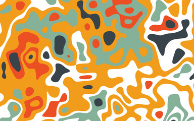 Abstract colored paper texture background. Minimal paper cut composition with layers of geometric shapes and lines in light blue, navy blue, yellow colors