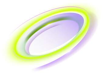 Neon Circle Frame