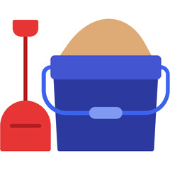 Sand bucket icon