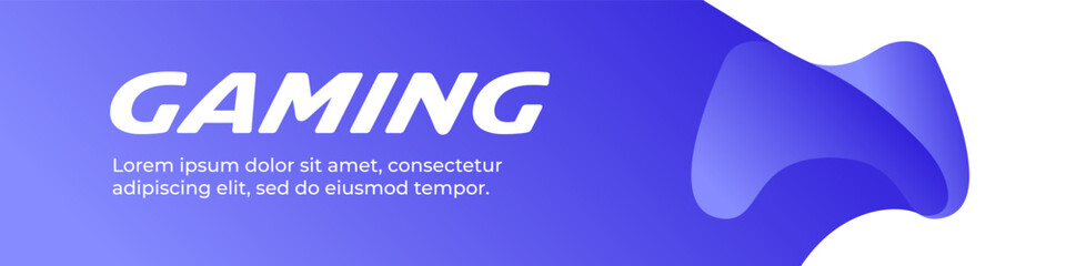 Gaming banner. Gaming poster. Console sign.