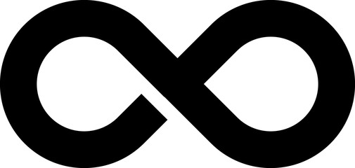 Infinity symbol icon. Limitless, endless, loop sign - obrazy, fototapety, plakaty