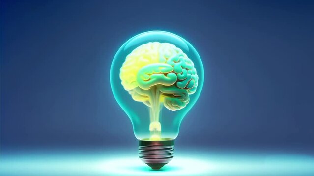artificial brain in a light bulb