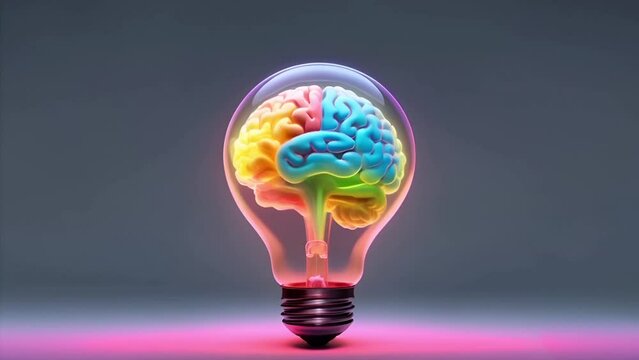 artificial brain in a light bulb