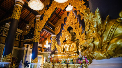 Wat Phra That Doi Phra Chan on the top hill of Doi Phra Chan mountain in Mae Tha, Lampang province, Thailand