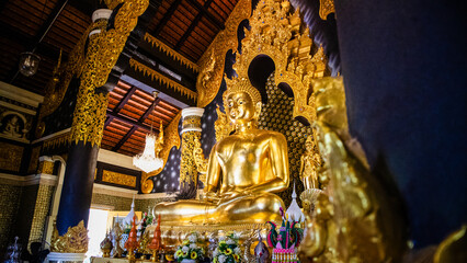  Wat Phra That Doi Phra Chan on the top hill of Doi Phra Chan mountain in Mae Tha, Lampang province, Thailand