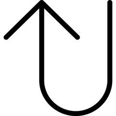 U Turn Icon