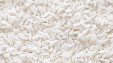 White rice seamless pattern. Repeated background of cereal food texture