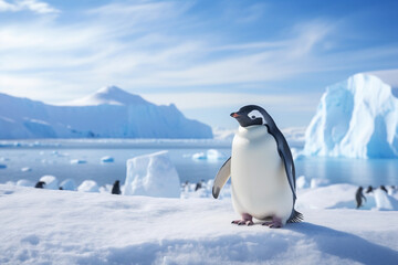 Naklejka premium Penguin in Antarctica