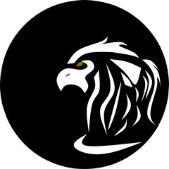 Eagle logo design, suitable for community logo icon symbol, banner template 