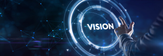 Vision concept. Business, Technology, Internet and network concept.