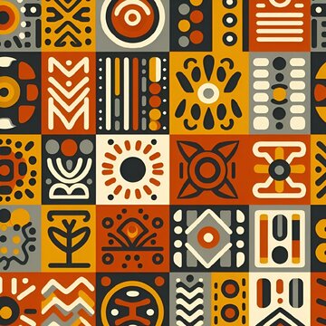 AI generated illustration of an eye-catching abstract pattern background