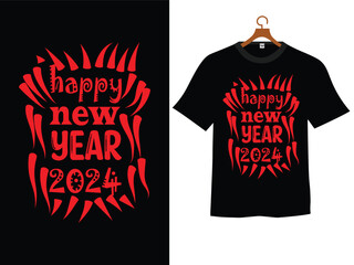 Vector for happy new year T shirt design