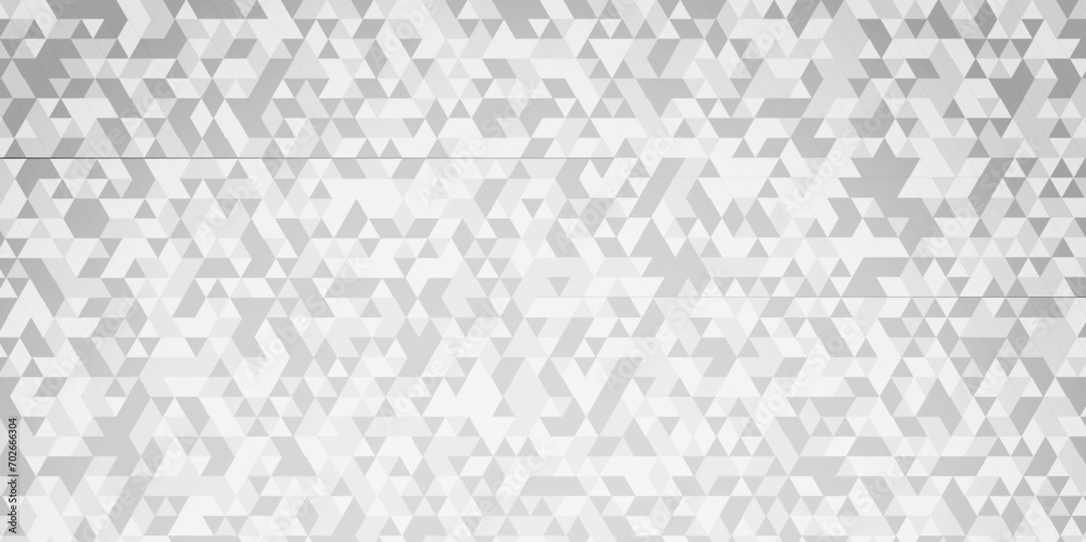 Wall mural abstract gray and white chain rough triangular low polygon backdrop background. abstract geometric p