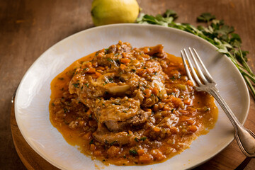 milanese braised veal, traditional italian recipe