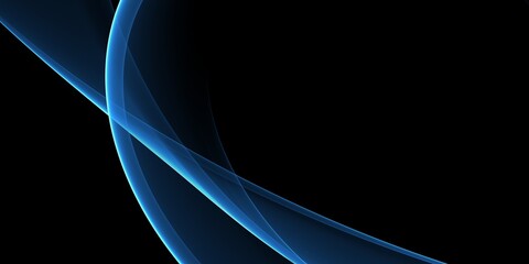 Abstract stylish smooth dynamic blue wave background