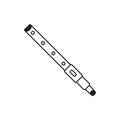flute icon vector template